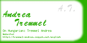 andrea tremmel business card